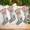 EOYinHas Christmas Stockings with Personalized Name, 13" Christmas Stocking Animal Zebra Xmas Stocking Holiday Christmas Decoration Gifts for Family,1 Pack view 4
