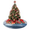 36" Christmas Tree Skirt White Plush Iceberg Penguins Christmas Tree Mat Tree Skirt Ornaments for Holiday Plush Tree Skirt Xmas Tree Skirt Base Cover for Christmas New Year Decorations view 3