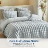 Tokokimo Fluffy Duvet Cover Set King Size, Faux Fur Duvet Cover Set Soft Reversible Bedding Set, Grey Comforter Cover with 2 Pillow Cases, All Season Fuzzy Comforter Cover Set view 2
