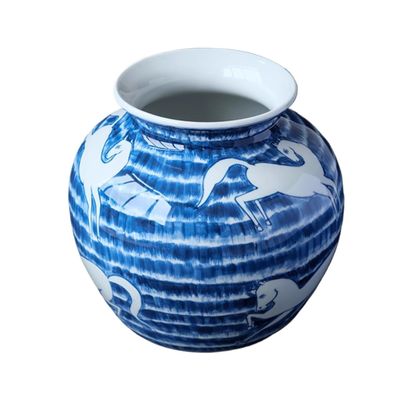 AEYSD-456 Vase Chinese Style Ceramic Vase Hand Painted Ink Blue and White Porcelain Color Porcelain Vase Decorative Vase
