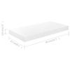 GROSERY Floating Wall Shelf High Gloss White 19.7"x9.1"x1.5" MDF, Home Dcor Products, Dcor Accents view 2
