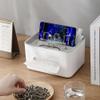 Multifunctional Tissue Box, Multifunctional Tissue Storage Box Cover With Phone Holder, Multifunctional Tissue Box Holder, Multifunctional Tissue Box Organizer, Tissue Box Cover (Grey) view 2