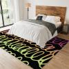 2x4 Runner Rug Neon Gradient Lines Rugs for Entryway, Irregular Personalized Text Washable Kitchen Rugs Soft Non Slip Anti Fatigue for Sink Laundry Indoor Hallways view 3