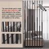 8pcs Room Divider Privacy Screens Room Separation Deviders Post for Decor Restaurant,Indoor/Office/Salon Column Decor Grille Adjustable Height(Height 115CM/45.2IN/3.77FT) view 3