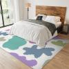 6x9 Area Rugs Paint Splash Rainbow Living Room Rugs, Generic Classroom Rug with Carpet Non-Slip Backing for Bedroom Office Home Decor view 3