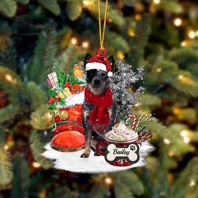 Personalized Blue Heeler Christmas Ornament 2024, Custom Blue Heeler Christmas Ornament, Dog Ornament Tree Decor, Gift for Dog Lovers, Dog Christmas Decor