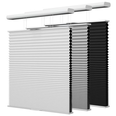 Top Down Bottom Up Cellular Shades, Cordless Blackout TDBU Honeycomb Blinds with Thermal Insulated, Noise Reduction, Room Darkening Cellular Blinds for Home, Office Indoor Window, White, 23"W x 36"H