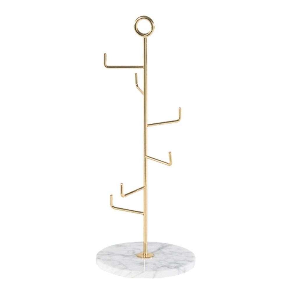 Jewelry rack, Jewelry storage rack, Jewelry box Jewellery Stand,Jewelry Stand Display Necklace Holder Plated Metal Tabletop Jewelry Organizer Tower for Hanging Pendant Earring Bracelet Rings, Gold Jew