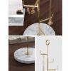 Jewelry rack, Jewelry storage rack, Jewelry box Jewellery Stand,Jewelry Stand Display Necklace Holder Plated Metal Tabletop Jewelry Organizer Tower for Hanging Pendant Earring Bracelet Rings, Gold Jew view 2