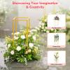 Eleeferri 4pcs Metal Flower Stand for Table Centerpiece, Wedding Centerpieces Gold Vases, 16nch/234nch/31inch/39inch Geometric Flower Display Rack Metal Vase Column Stand Vases for Party Decorations view 4