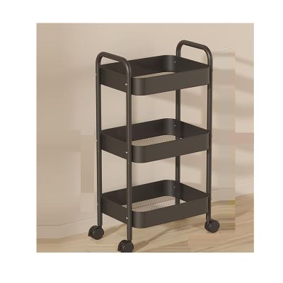 HTBNFYY 3 Tiers Rolling Cart Storage Drawers on Wheels Book Trolley Bathroom Storage Drawers Kitchen Trolley,2