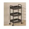 HTBNFYY 3 Tiers Rolling Cart Storage Drawers on Wheels Book Trolley Bathroom Storage Drawers Kitchen Trolley,2 view 1