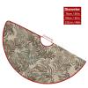 Christmas Tree Skirt 48 Inches Christmas Tree Mat Fern Pattern Tree Skirt Double-Sided Christmas Decor Xmas Tree Skirt Christmas Tree Decoration Mat for New Year view 2