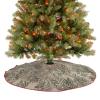 Christmas Tree Skirt 48 Inches Christmas Tree Mat Fern Pattern Tree Skirt Double-Sided Christmas Decor Xmas Tree Skirt Christmas Tree Decoration Mat for New Year view 4