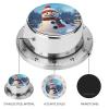 Stainless Steel Timer Happy Snowman Printed Kitchen Timers for Cooking Multi-Functional Timer for Home Baking Cooking view 3