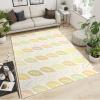 2x4 Runner Rug Simple Colorful Leaf Print Rugs for Entryway, Natural Plant Leaves Kids Washable Kitchen Rugs Soft Non Slip Anti Fatigue for Sink Laundry Indoor Hallways view 2