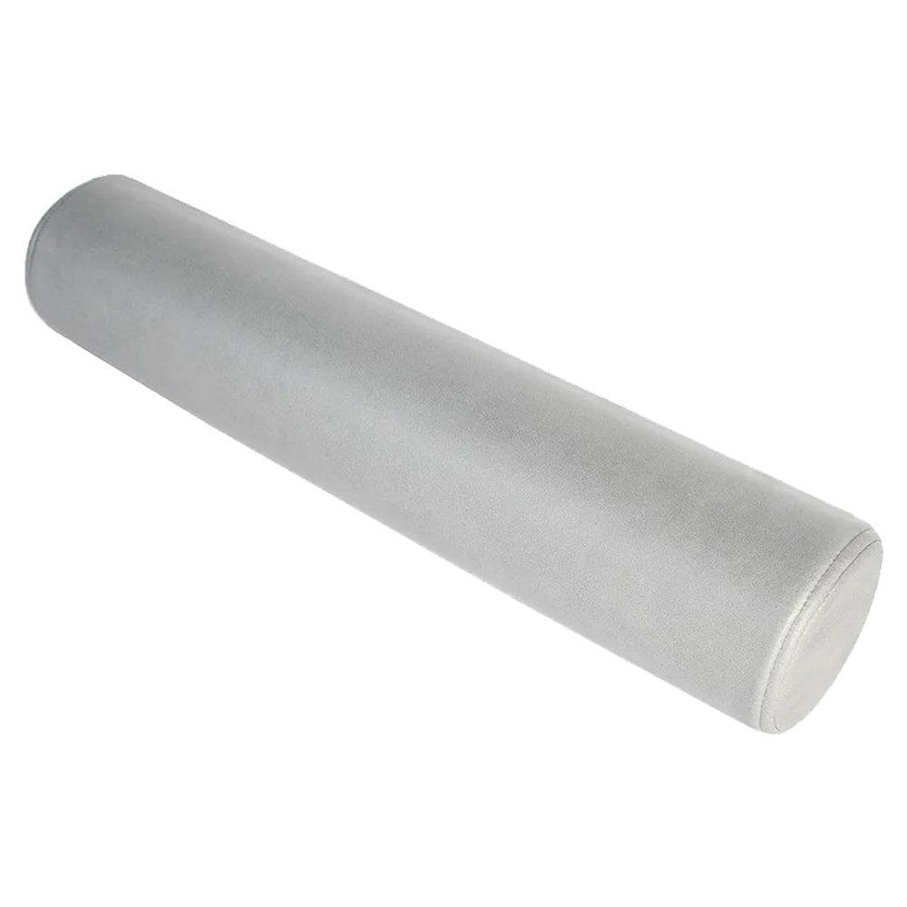 Gumney Long Cylindrical Pillow, Removable Adjustable Washable Soft Supportive Waterproof Round Body Pillow for Home Office, 19.68x3.93 Inch, Grey