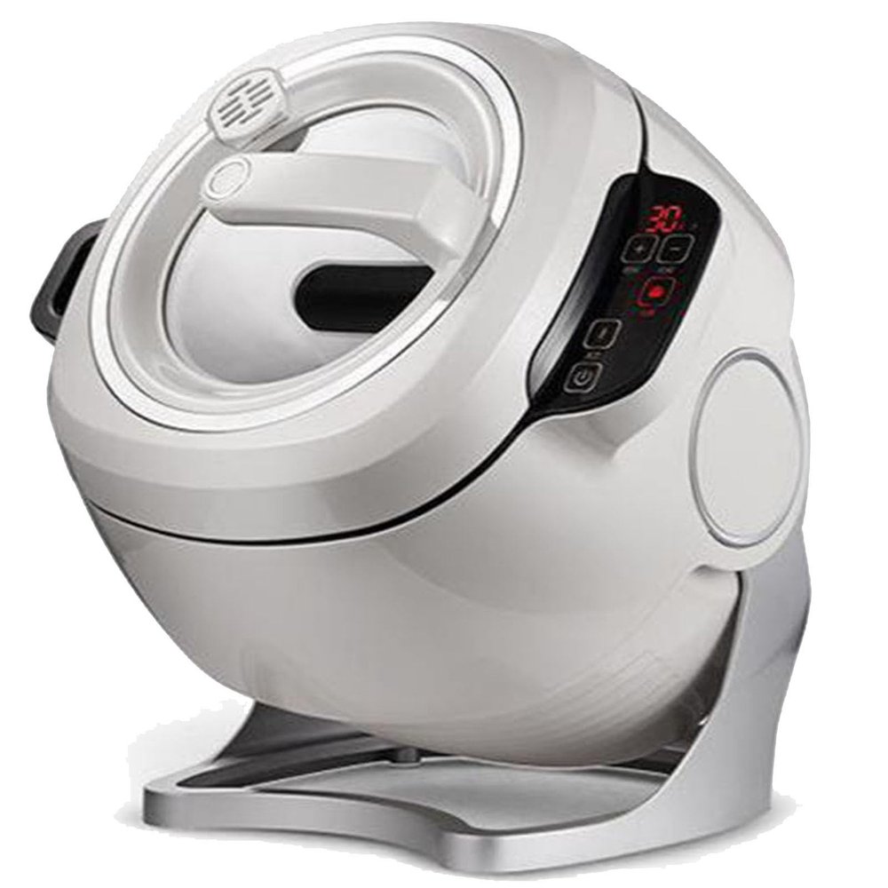 TYYMSMK 360 Rotating Drum Automatic Stir-Fryer, IH Induction Heating, Three Adjustable Settings, Multifunctional Smart Touchscreen, 6L Large Capacity