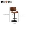 CraftThink Counter Stool, Upholstered Barstools Swivel Cafe Bar Stool with Adjustable Counter Height for Indoor Shop bar Home- Set of 4 Bar Stool (22.5"-30.5" H) Black view 3