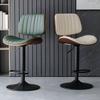 CraftThink Counter Stool, Upholstered Barstools Swivel Cafe Bar Stool with Adjustable Counter Height for Indoor Shop bar Home- Set of 4 Bar Stool (22.5"-30.5" H) Black view 4