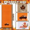 Fanfanwin 3 Pcs Thanksgiving Hand Towels for Bathroom 13.8 x 29.5 Inch Fall Decorative Bath Towels Sets 100% Cotton Embroidered Pumpkin Autumn Maple Bathroom Decor(Orange Brown White,Fall) view 2