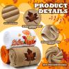 Fanfanwin 3 Pcs Thanksgiving Hand Towels for Bathroom 13.8 x 29.5 Inch Fall Decorative Bath Towels Sets 100% Cotton Embroidered Pumpkin Autumn Maple Bathroom Decor(Orange Brown White,Fall) view 3