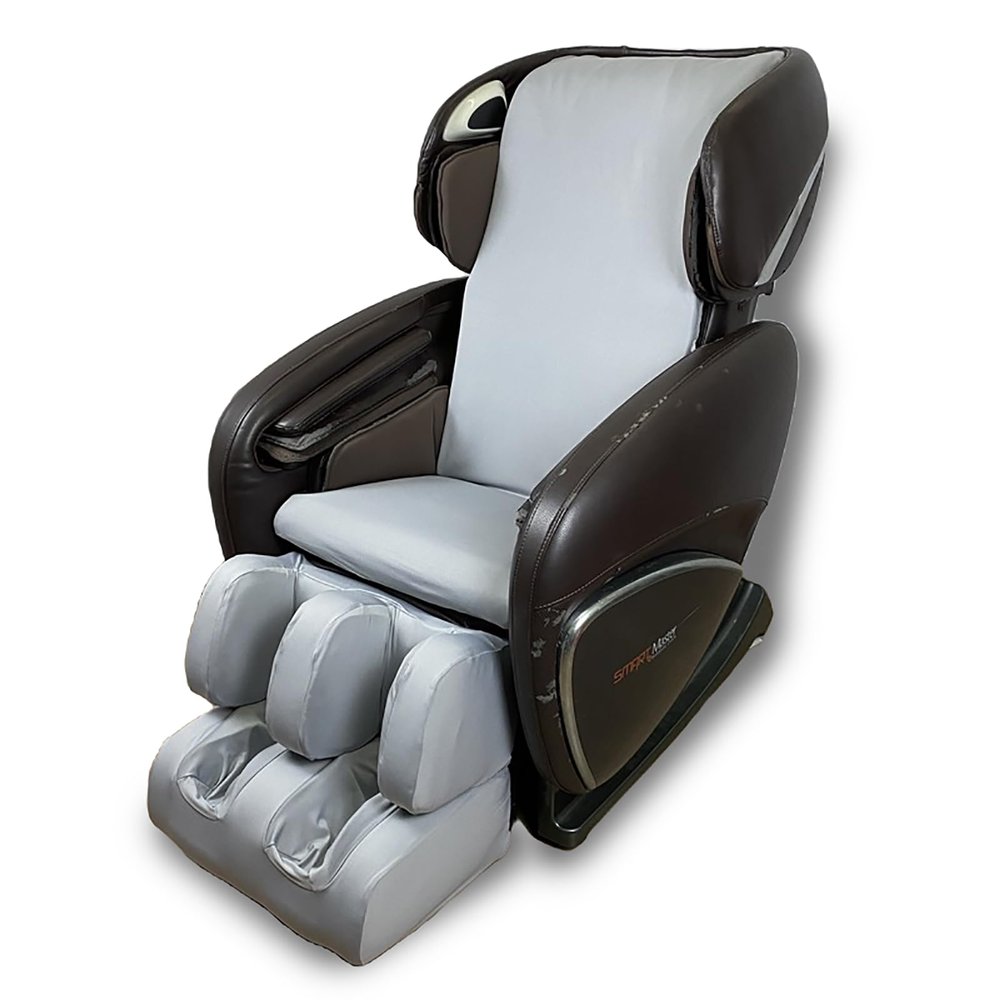 YFJBDKS Massage Chair Cover, Slipcover Recliner Dustproof Protector Zero Gravity Recliner Chair Covers, Including Main Cover and Split Foot Cover,Gray