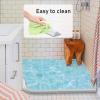 CUTSUGOK Clear Wet Room Floor Barrier Self-Adhesive Water Stopper Silicone Shower Door Threshold Water Dam for Kitchen Sink,Bathroom Floor,Shower Tray(White,1M) view 3