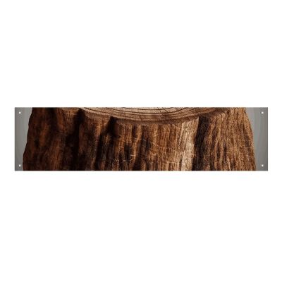 Stump of Oak Tree Banners And Signs Party Backdrops Wall Hanging Flags Photo Text Background Large Party Banner with 4 Holes Wall Decor for Indoor Outdoor Display 11.8 x 47.2 in