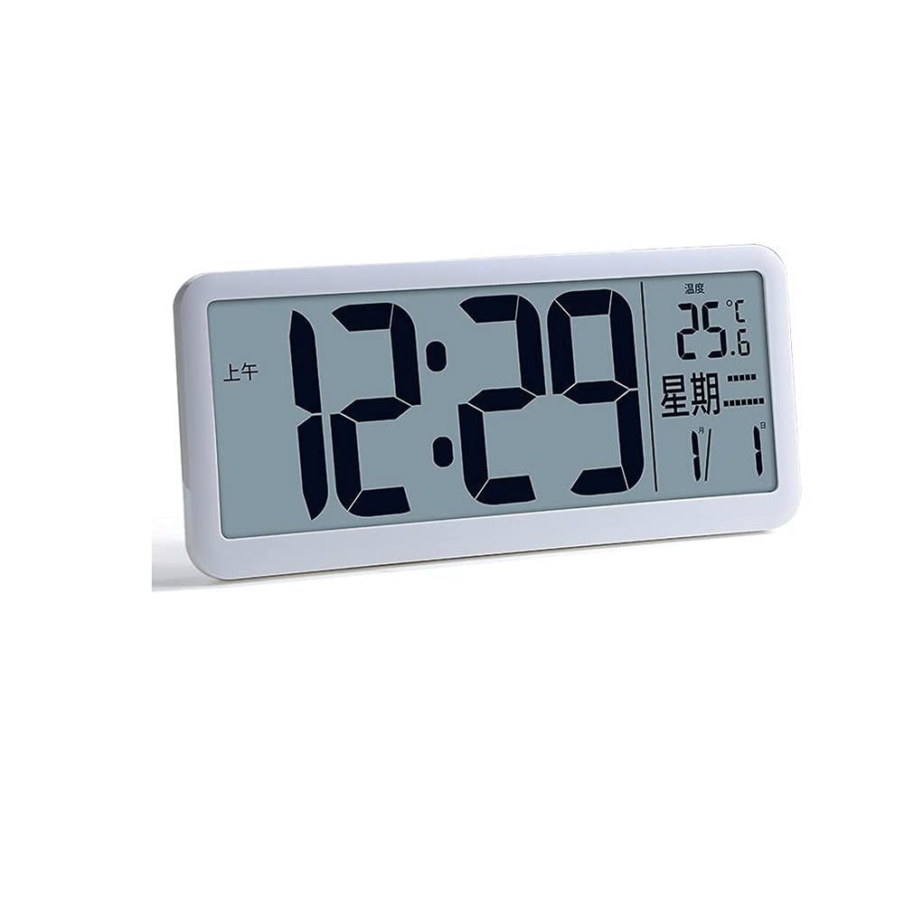 EHVYBDX Alarm Clock for Students, Smart Clock, Clock, Wall Clock, Living Room, Creative Home Fashion, Perpetual Calendar, Bedside Clock, Electronic Clock