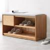CMYCYDDPLY Shoe Bench, 2-Tier Shoe Rack, with Drawer, Shoe Organizer Storage Bench for Entryway, Living Room(60cm) view 2
