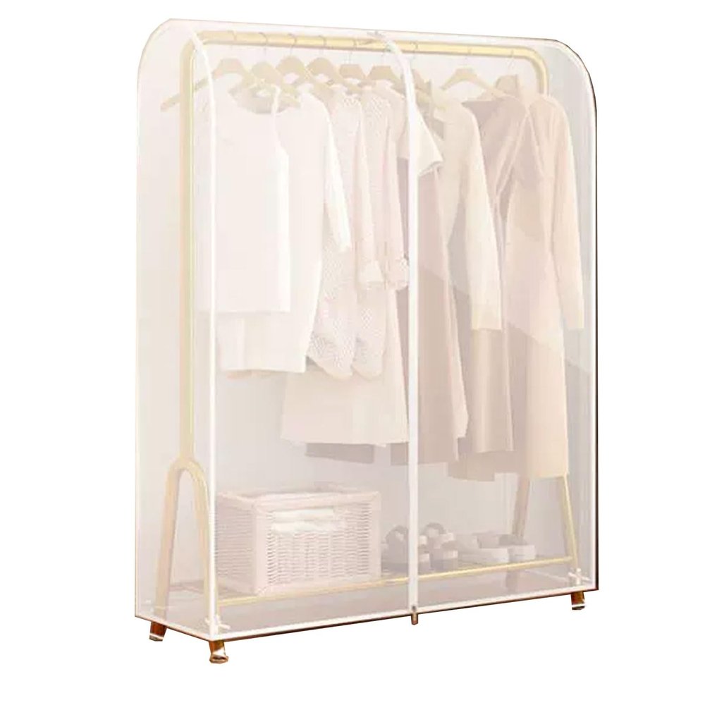 Storage Bags for Clothes,Clear Garment Bags for Hanging Clothes with Durables Zip Waterproof and DustproofNo Installation Required, Washable for Suit, Shirts, Coats, Jackets, Dress, and Sweater