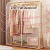 Storage Bags for Clothes,Clear Garment Bags for Hanging Clothes with Durables Zip Waterproof and DustproofNo Installation Required, Washable for Suit, Shirts, Coats, Jackets, Dress, and Sweater view 3