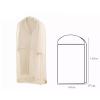 Storage Bags for Clothes,Clear Garment Bags for Hanging Clothes Made of Organza Material Built-in Mesh PocketDensified Woven Thread, not Easy to SnagBreathable and Dustproof view 2
