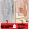 Storage Bags for Clothes,Clear Garment Bags for Hanging Clothes Made of Organza Material Built-in Mesh PocketDensified Woven Thread, not Easy to SnagBreathable and Dustproof view 4