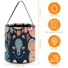 LFDSPYJE Halloween Trick Or Treat Bag Animal Face Pattern Candy Bag Halloween Tote Bag Goody Bucket Reusable Grocery Bags for Halloween Party Favor Supplies 7.9x7.9x8.3 Inch view 2