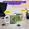 xzdesign Personalized Coffee Mug Custom Picture Text or Logo Ceramic Mugs Customized Gift for Men & Women Taza Personalizada with Photo and Words (11 OZ) view 3