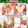 24 Pcs Christmas Decorations with Golden Fine Threads, Wooden Mouse Ornaments for Holiday Christmas Trees Hanging Party Decorations for Tree Home Fireplace (Red) view 4