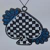 Checkard Spade Long-lasting Car Freshener With Adjustabe Elastic Hanger (Malibu Doll) view 1