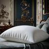 Continental Bedding Luxury Down, 100% Polish Goose Down Pillow, White, King view 1