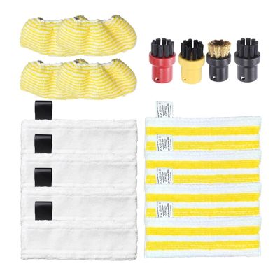 CEATYU Compatible for Karcher EasyFix SC2 SC3 SC4 SC5 Handheld Vacuum Cleaner Accessories Glass Scraper Head Brush Microfiber Mop Cloth(As Shown p)