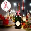 WOFASHPURET 12 Pcs Mini Christmas Scarf, Red and White Stripes Knit Scarves for Wine Bottle, Doll, Party Ornament, Home Decoration Accessory view 2