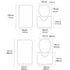 YOUNGKIDS Christmas Snowman Bathroom Rug Set, 3 Piece Non-Slip Washable Bath Mats, Holiday Bathroom Decor for Xmas, Merry Christmas Bath Rugs with U-Shaped Toilet Mat and Lid Cover view 3