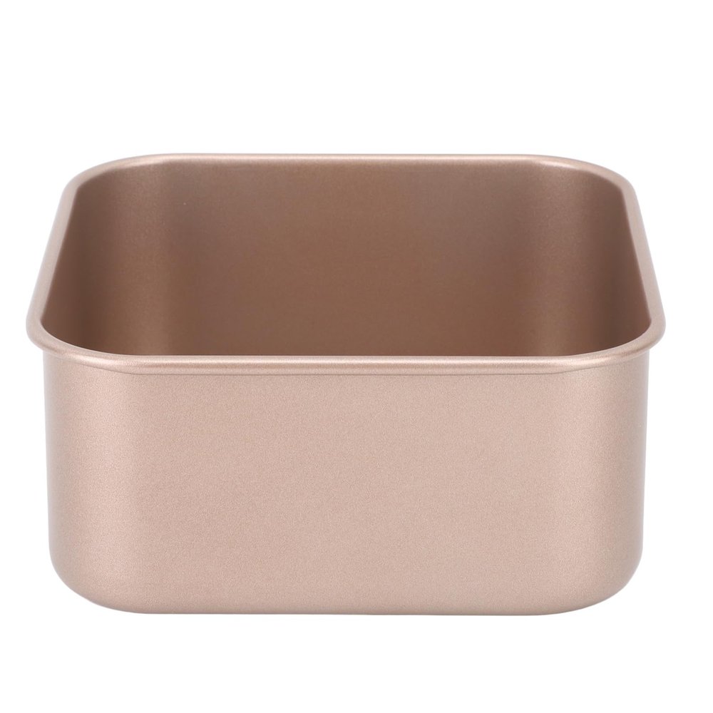 Baking Pans Set Nonstick Deep Oven Tray Rectangle Cake Sheet Bakeware Bread Carbon Steel Bake Roasting Pan Square Stick Proof Stackable for Barbecue Gold (S (30-59cm / 11.81-23.23in))