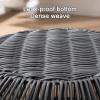 WNGJZZYC Imitation Rattan Woven Laundry Basket with Metal Frame, Laundry Hamper Large Capacity, Lightweight Multipurpose Portable Clothes Laundry Baskets(33x34cm/13x14in) view 4