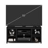 Furinno Classic 3-Tier TV Stand, Entertainment Center, Americano view 3