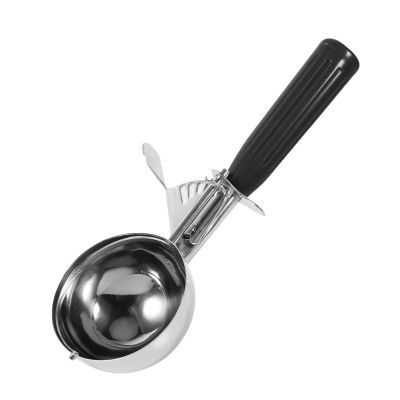 Practical Stainless Steel Fruit Ice Cream Scoop Spoon With Plastic Handle Kitchen Tool Hot Stainless Steel Scoop(Black)