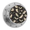 Kitchen Timers for Cooking Bat Print Printed Stainless Steel Timer Mechanical Kitchen Timer for Kitchen, Study, Sports view 1