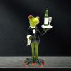 Bothyi Waiter Frog Statue Animal Sculpture Creative Decorative Figurine Tabletop Ornament for Fireplace Entrance Shelf Birthday Gift view 4