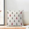 CXMEIFLY Christmas Pillow Covers 16x16 Inch Set of 2 Red Grey Christmas Tree Decor Throw Pillows Winter Xmas Holiday Outdoor Cushion Cases for Couch Bed Decorations view 3
